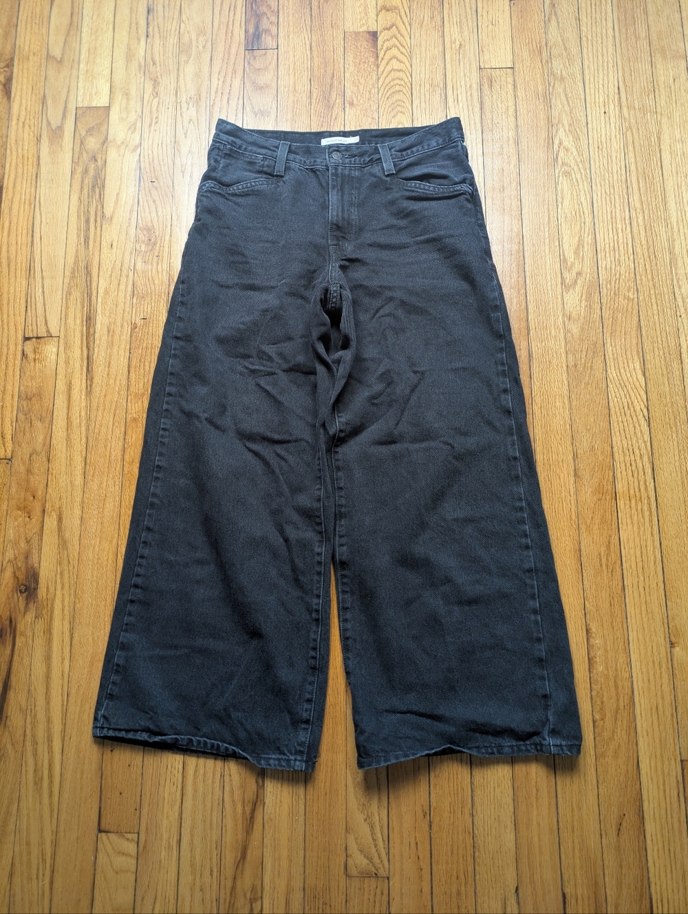 Levi's '94 Baggy Wide Leg Jeans Womens Size 30x31 Black Denim Grunge Skater
